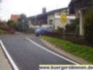 Am Ende der Groscurthstra&szlig;e findet sich nur f&uuml;r die Fahrradfahrer ein Umleitungshinweis.