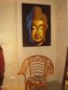 Sonderangebot: Bei Aysche Hamony & Colors passten die sehr dezent gemalten Bilder von Buddha zum Ambiente des Damenoberbekleidungsgesch&auml;fts von Pressefoto: