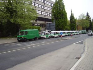 Porth 2006 &copy; Massives Polizeiaufgebot an vielen Stellen in der Stadt.