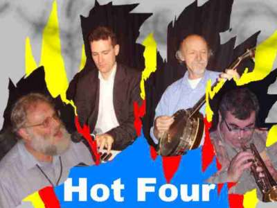 Porth , 2006 &copy; Band-Spotlight: Dieter Werner (Gesang, Klarinette, Saxophon, ...), Gregor Kilian (e-Piano), B&eacute;la von Ser&eacute;nyi (Banjo) und J&uuml;rgen Sprenger (Trompete).