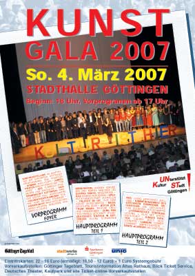 Pressefoto , 2007 &copy; Poster zur KUNST-Gala 2007