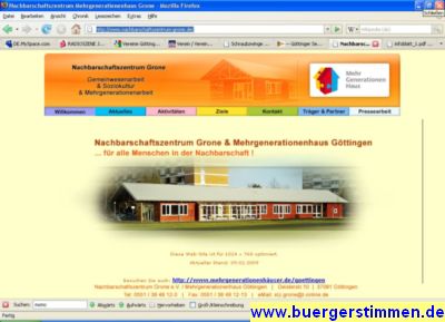 Pressefoto: Screenplot , 2009 &copy; Startseite vom Nachbarschaftszentrum Grone e.V.