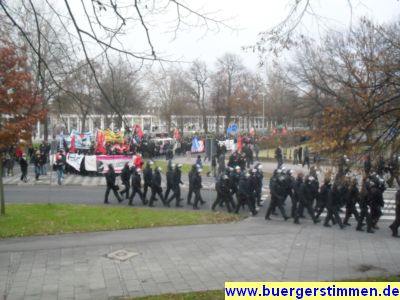 Pressefoto: http://www.buergerstimmen.de/ , 2011 &copy; rwinterromantische Impressionen - Demonstration von Polizei und Linken in G&ouml;ttingen