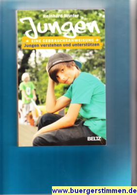 Pressefoto: , 2011 &copy; Buchdeckel vom Martin Winters Erziehungsratgeber 'Jungen - eine Gebrauchsanweisung'