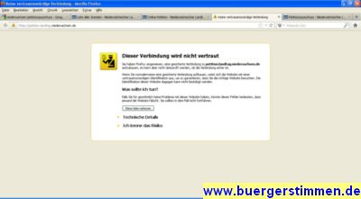 Foto vom Pressemelder: Dr. Dieter Porth / Bildschirm-Scans , 2012 &copy; Mein Browser reagiert auf