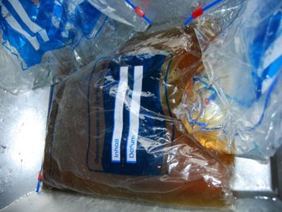 Pressefoto: , 2008 &copy; Gefriebeutel gef&uuml;llt mit brennbaren Stoffen - Polizeimeldung vom 15.9.2008 @ Polizei G&ouml;ttingen